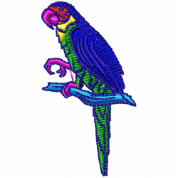 Parrots Embroidery Design 3 Parrots Embroidery Design 3